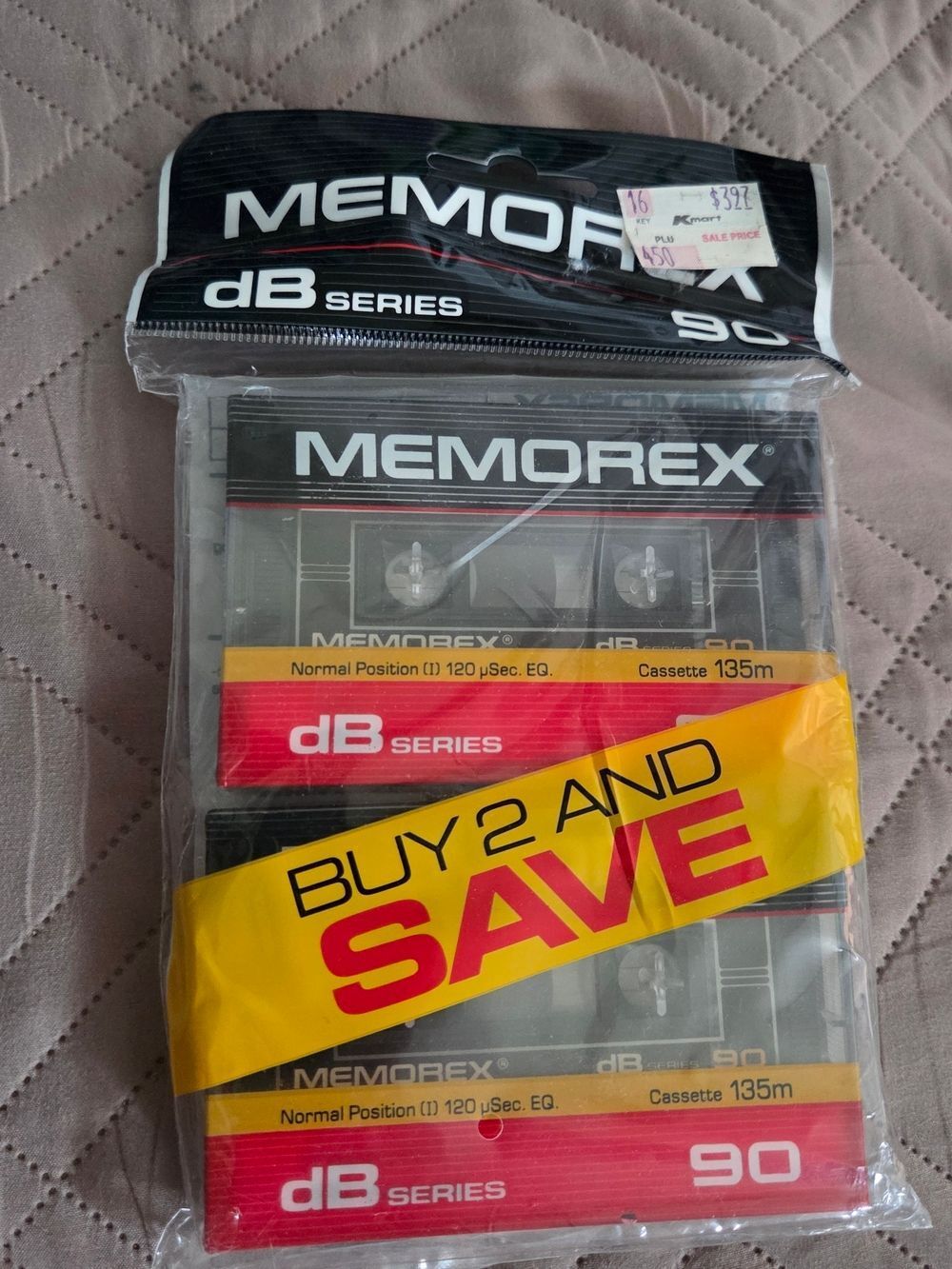 Memorex dB Series 90 Audio Cassette Pack - Black NEW IN PACKAGE